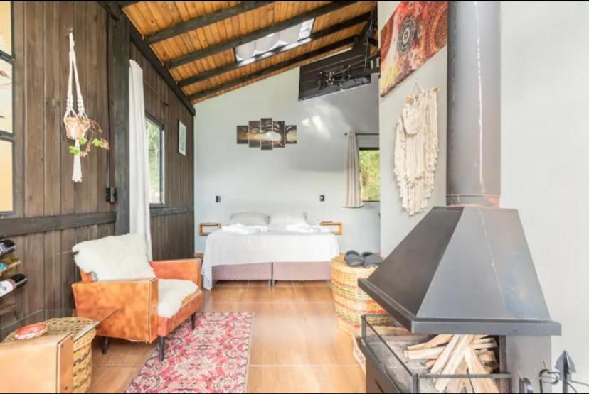 Cabana Sassafras Com Hidromassagem Alfredo Wagner Exterior foto